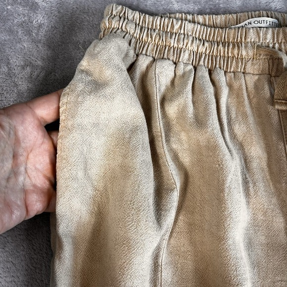 Urban Outfitters Oversized Beige Linen Blend Utility Joggers Womens S  Pockets - Picture 6 of 14